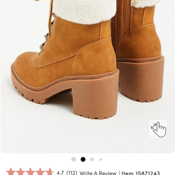 TORRID Fur Hiker Bootie (WW) - Picture 5 of 8